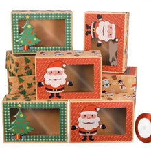 Christmas Cup Cake Candy Red & Green Cookie Gift Box x 12 pcs Santas Workshop Direct