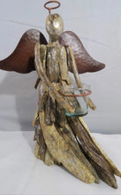 Christmas Driftwood  Angel Candel Holder 36 cm Santas Workshop Direct