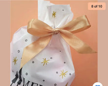 Christmas Gift Bag Cookie Candy Bag Snowflake Crisp Handmade Drawstring Bags Santas Workshop Direct