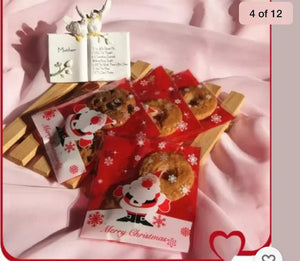 Christmas Gift Bag Cookie Candy Bag x 20 pcs Santas Workshop Direct