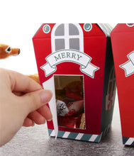 Christmas Gift Bag Cookie Candy Box x 6 pc Santas Workshop Direct