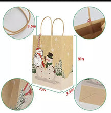 Christmas Gift bags x 6 pcs with tags Santas Workshop Direct