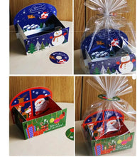 Christmas Hamper Gift box (red & Blue) x 10 pcs Santas Workshop Direct