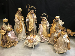 Christmas Nativity Set / scene with Angel and manger  60 cm Santas Workshop Direct
