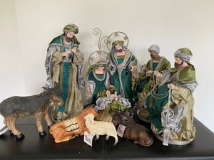 Christmas Nativity manger  -51 cm including animals Santas Workshop Direct