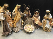 55cm Handmade Christmas Nativity Ornament – Religious Manger Scene with Holy Family, Christian Christmas Home Decor & Holiday Display