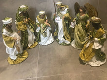 Christmas Nativity set, Holy Family and Three Kings & Angel approx 35 - 40 cm Santas Workshop Direct