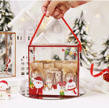 Christmas PVC & Rope bags x 8 pcs Santas Workshop Direct