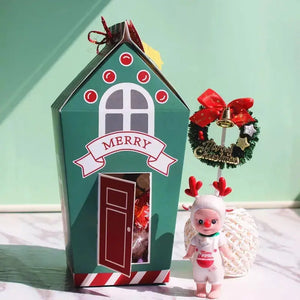 Christmas Red Gift Bag Cookie Candy Box x 6 pc Santas Workshop Direct