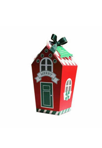 Christmas Red Gift Bag Cookie Candy Box x 6 pc Santas Workshop Direct