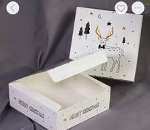 Christmas Reindeer design cookie/ cake Gift boxes x 6 Santas Workshop Direct
