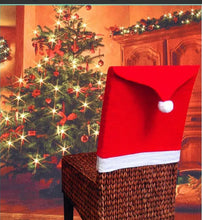 Christmas Santa Hat style chair cover Santas Workshop Direct