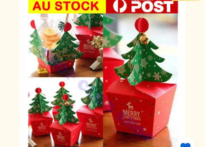 Christmas Tree Favour Gift Candy Bags Boxes large 25 cm x 50 pcs (large) Santas Workshop Direct