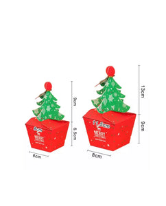 Christmas Tree Favour Gift Candy Cupcake  Bags Boxes large 25 cm Santas Workshop Direct