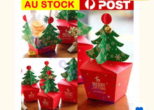 Christmas Tree Favour Gift Candy Cupcake  Bags Boxes large 25 cm x 5 pcs (large) Santas Workshop Direct