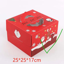 Christmas cake box 25cm Santas Workshop Direct