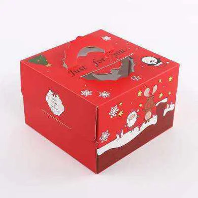  Christmas cake box 25cm Santas Workshop Direct