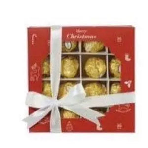 Christmas chocolate cookie candy / Bucket / box x12 pc Santas Workshop Direct