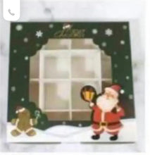 Christmas chocolate cookie candy / Bucket / box x12 pc Santas Workshop Direct