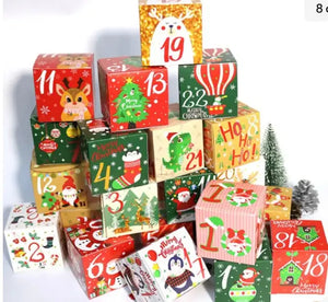  Christmas cookie boxes advent calendars x24 pc Santas Workshop Direct