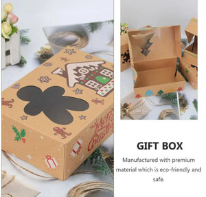 Christmas cookie cake biscuit bakery gift box x 12 pcs Santas Workshop Direct