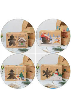 Christmas cookie cake biscuit bakery gift box x 12 pcs Santas Workshop Direct