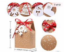 Christmas cookies / candy / biscuits gift boxes x 6 pcs Santas Workshop Direct
