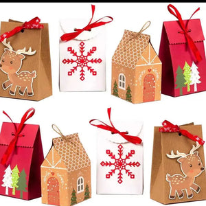 Christmas gift bagx 8 pcs Santas Workshop Direct