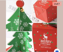 Christmas tree cake cookie gift box x 3 large Santas Workshop Direct