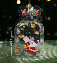 Clear Christmas cookie gift box 8pc Santas Workshop Direct