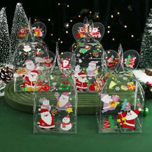 Clear Cup cake box  Christmas cookies / candy / biscuits/ gift box 12pc Santas Workshop Direct