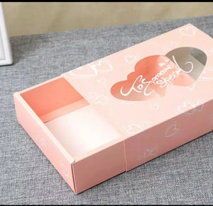 Cookie box Heart design love appeciation box  x 2 pcs Santas Workshop Direct