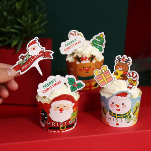 Cup cake muffin wrapper Santas Workshop Direct