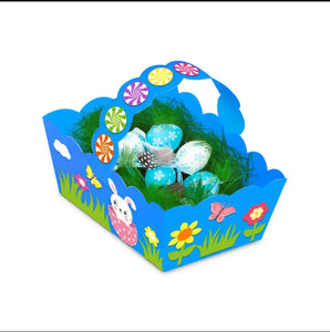 Easter Basket Bunny Bags / Bucket / baskets x 8pcs Santas Workshop Direct