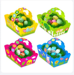 Easter Basket Bunny Bags / Gift Bucket x 12pcs Santas Workshop Direct