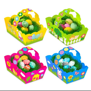 Easter Basket Bunny Bags / Gift Bucket x 12pcs Santas Workshop Direct