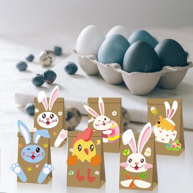 Easter Basket Bunny Gift Bags / Bucket / bakery cookie gift box x12 pcs Santas Workshop Direct