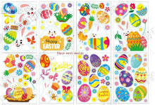 Easter Basket Bunny Vinyl Window Stickers x 10 pcs Santas Workshop Direct