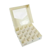 6PCS Easter Gift Boxes 16-Grid with Clear Window & Handle | Cookie, Chocolate, Candy & Treat Packaging