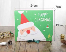 6PCS Large Green Christmas Cookie Bakery Gift Boxes – 24cm Festive Treat Boxes for Holiday Gift Packaging