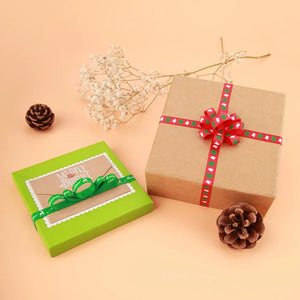 Green Christmas ribbon 10mm Santas Workshop Direct