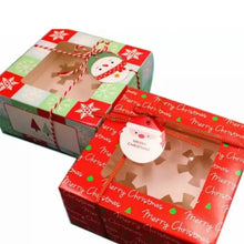 Green & Red Christmas Cup Cake Candy Red & Green Cookie Box x 24 pcs Santas Workshop Direct