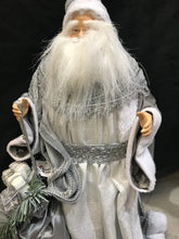 Grey & White Standing Santa Claus approx 55 cm Santas Workshop Direct