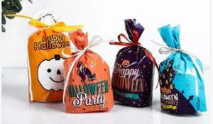 Halloween cookies  Treat plastic bags / candy / biscuits gift boxes x 12 pc Santas Workshop Direct