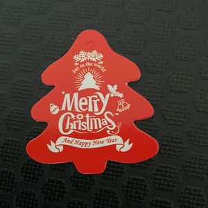Merry Christmas red tag Santas Workshop Direct
