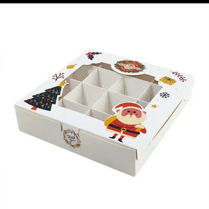 Mixed designs Christmas cookie box x 40 pc Santas Workshop Direct
