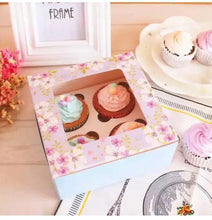 Pink/Blue cookie cup cake gift box x1pc - Santas Workshop Direct