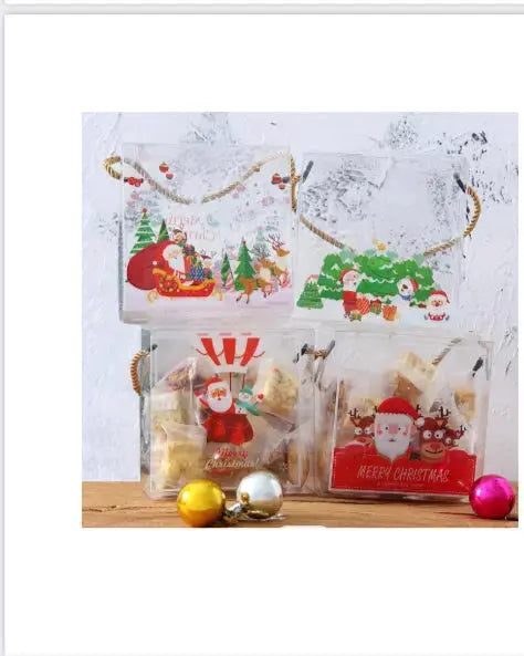 PRE ORDER  ORDER Christmas PVC & Rope bags x 12 pcs Santas Workshop Direct