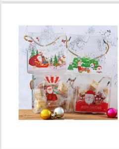 PRE ORDER Christmas PVC & Rope bags x 12 pcs Santas Workshop Direct