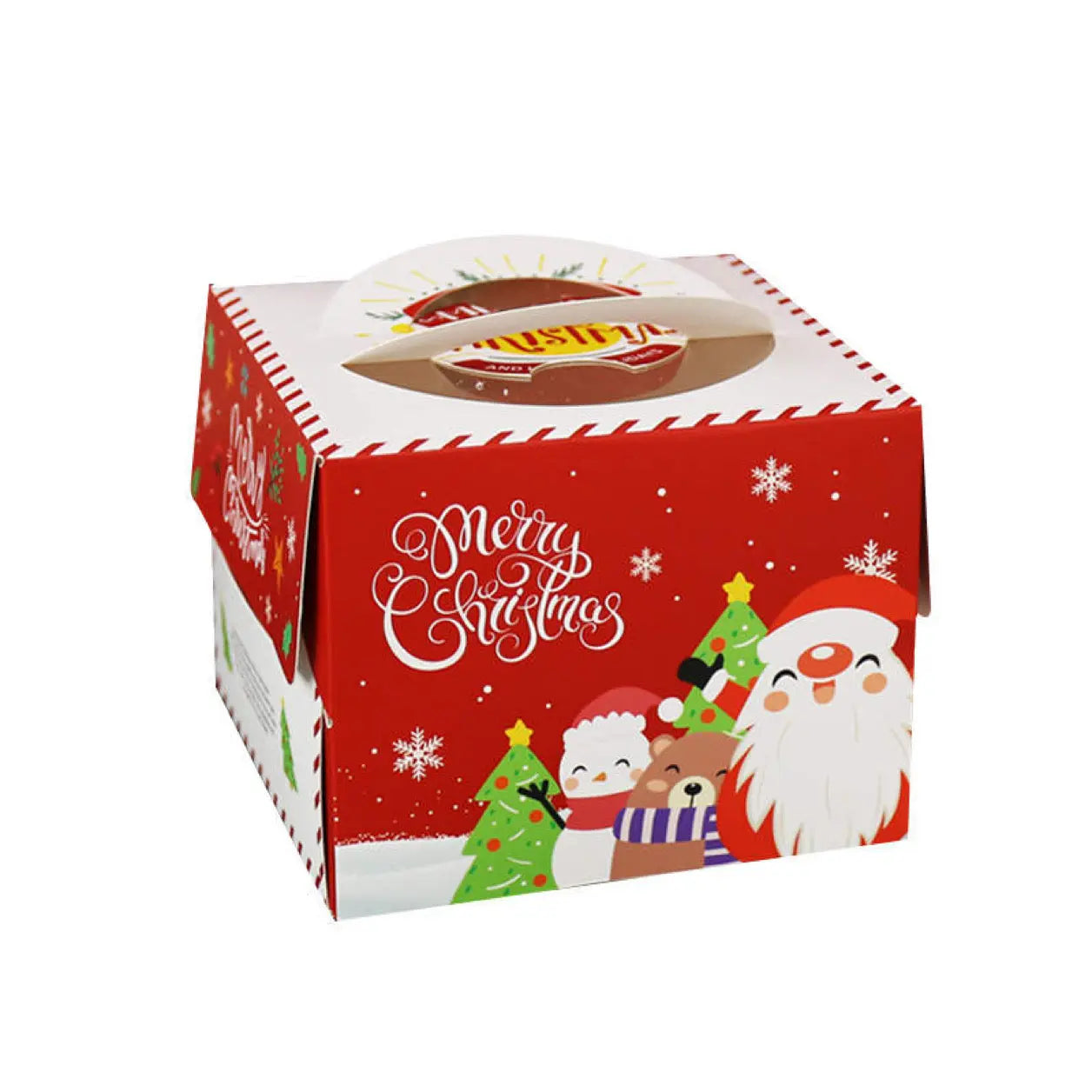 PRE ORDER Christmas cake box 25cm Santas Workshop Direct
